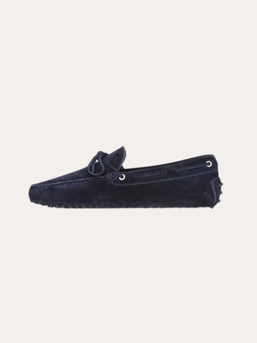 Suède Mocassins - Marineblauw