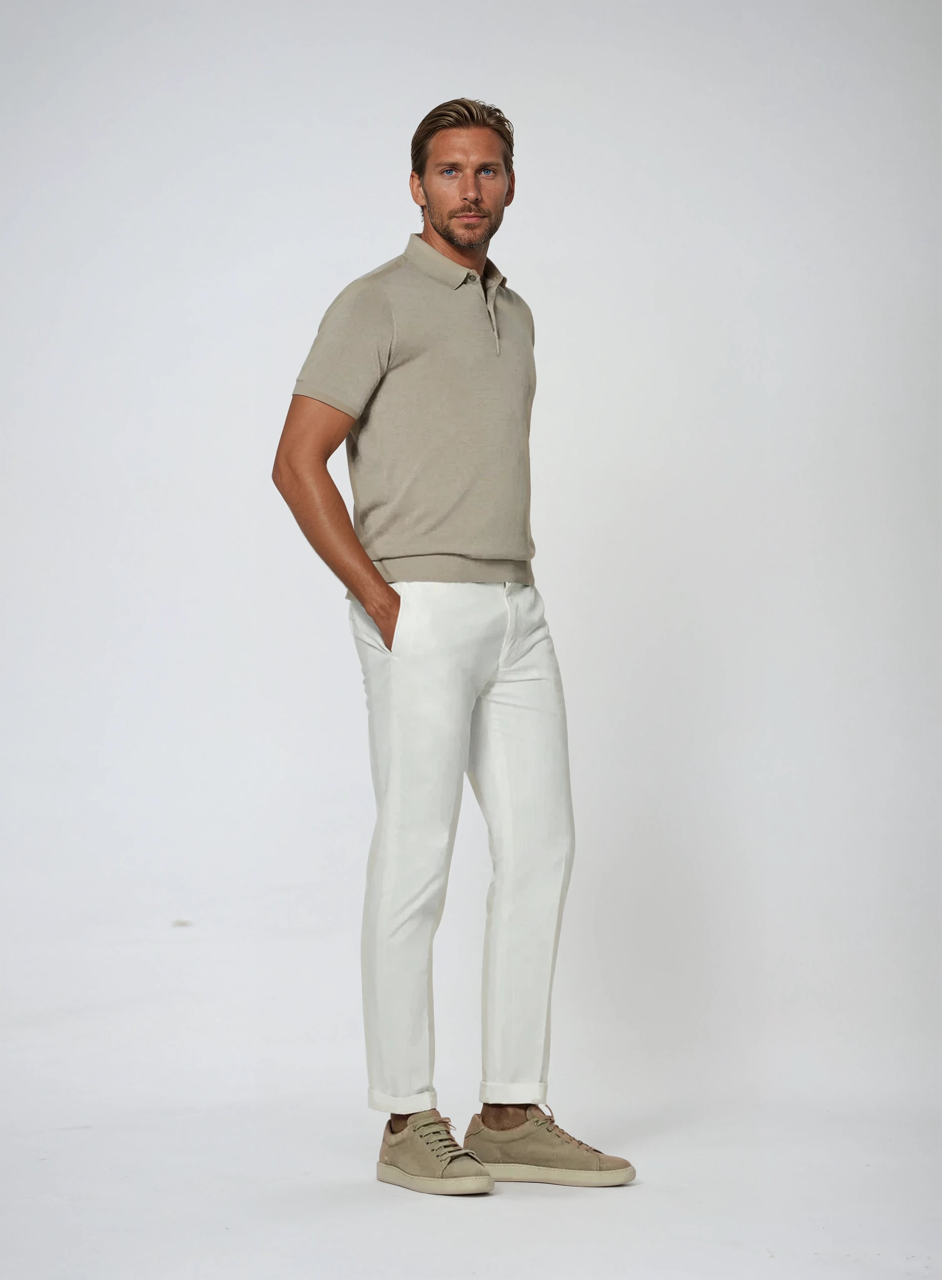 Premium Polo Shirt - Khaki