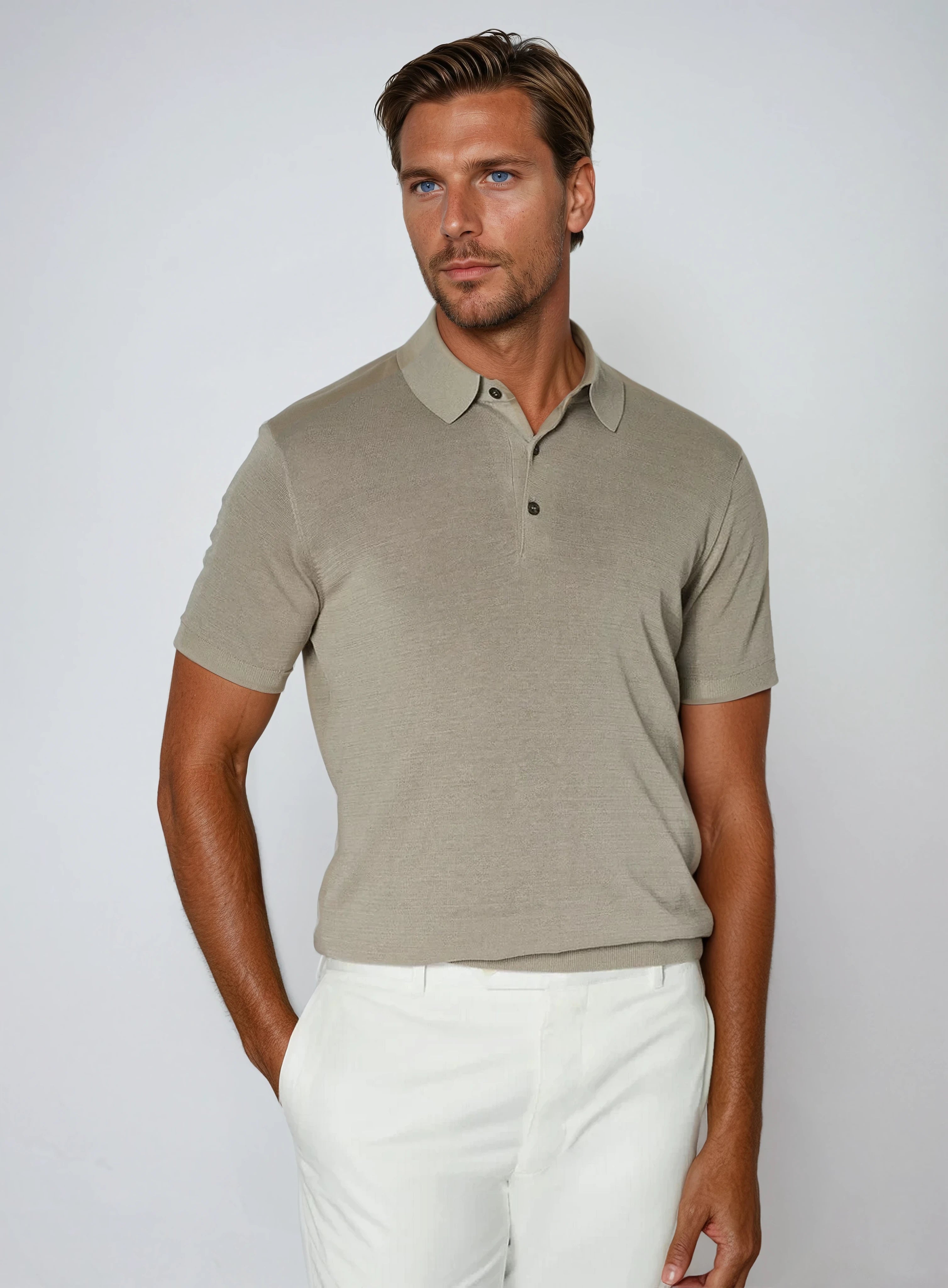 Premium Polo Shirt - Khaki